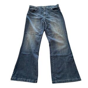 Lauren Jeans Co Ralph Lauren Womens Studded Flare Denim Jeans Size 14 (36x28)